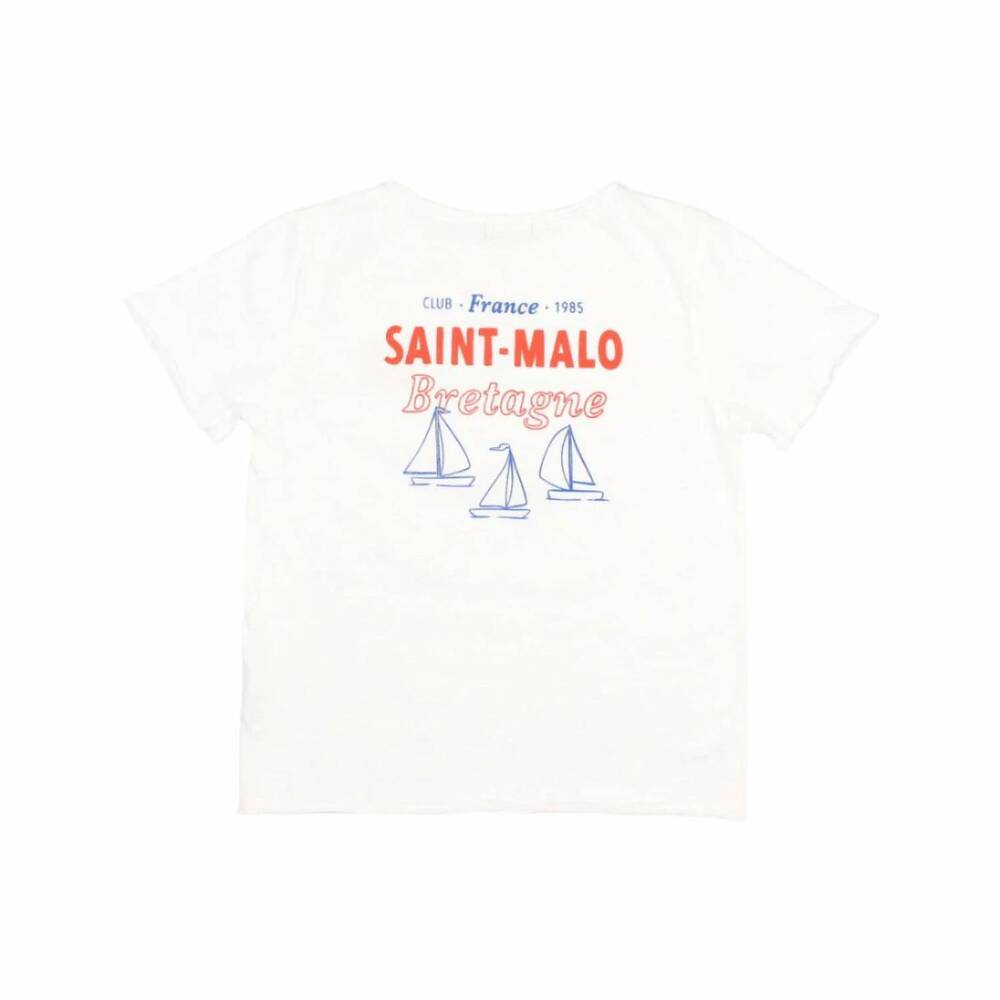 NEW BÚHO boy's saint malo shirt in white